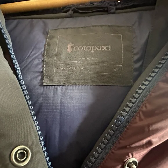 New without tags Cotopaxi Multicolor Hooded Puffer Jacket Stadium Parka Winter - Picture 5 of 12